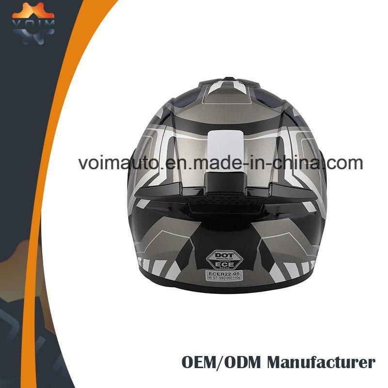 Fashion Best Full Face Motorcycle Helmets with ECE/DOT Double Visor