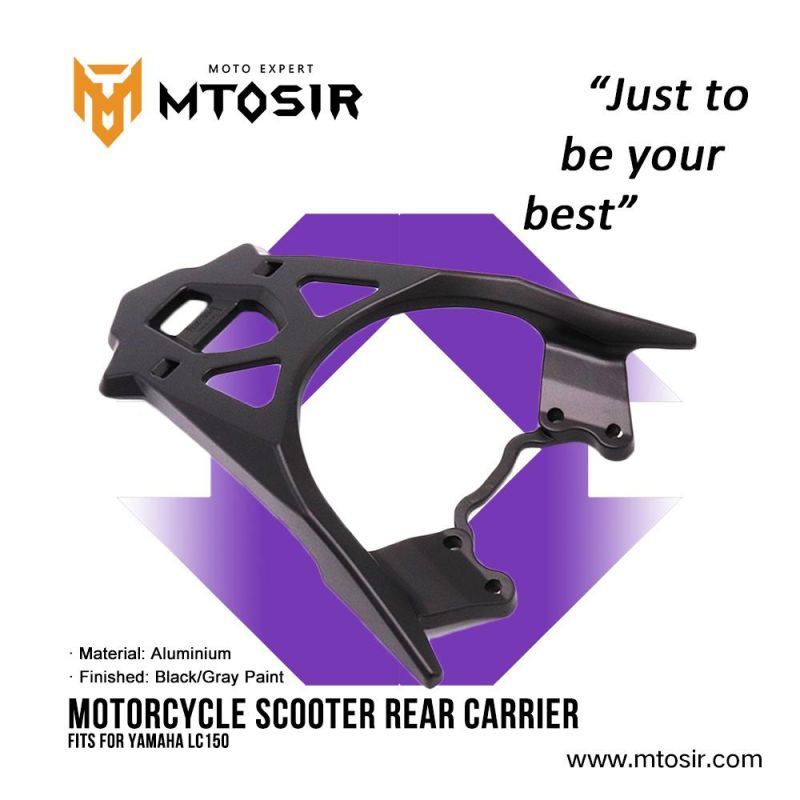 Mtosir Motorcycle YAMAHA LC150 Rear Carrier Black/Gray Paint Scooter Parts High Quality Professional Rear Carrier