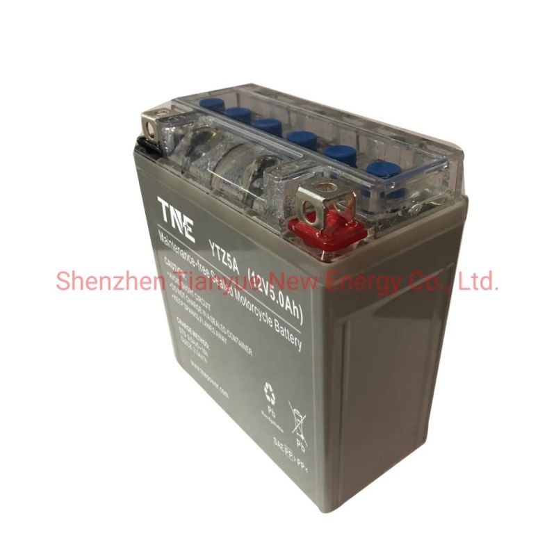 VRLA 12V 5ah Rechargeable Lead Acid AGM Battery for Motorcycle/ATV/Water Craft/Snow Mobile