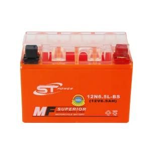 12V 6.5ah 12n6.5 Factory Outlet Sealed Mf AGM Motorcycle Battery
