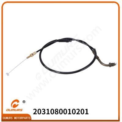 High Quality Motorcycle Spare Part Throttle Cable for Qingqi Gxt200/Qmr200