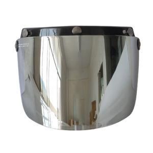 Silver Anti-UV Motorcycle Helmet Visor Easy Installation OEM Wind Prevention