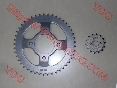 Yog Motorcycle Front Rear Chain Sprocket Tvs Apache-160/180
