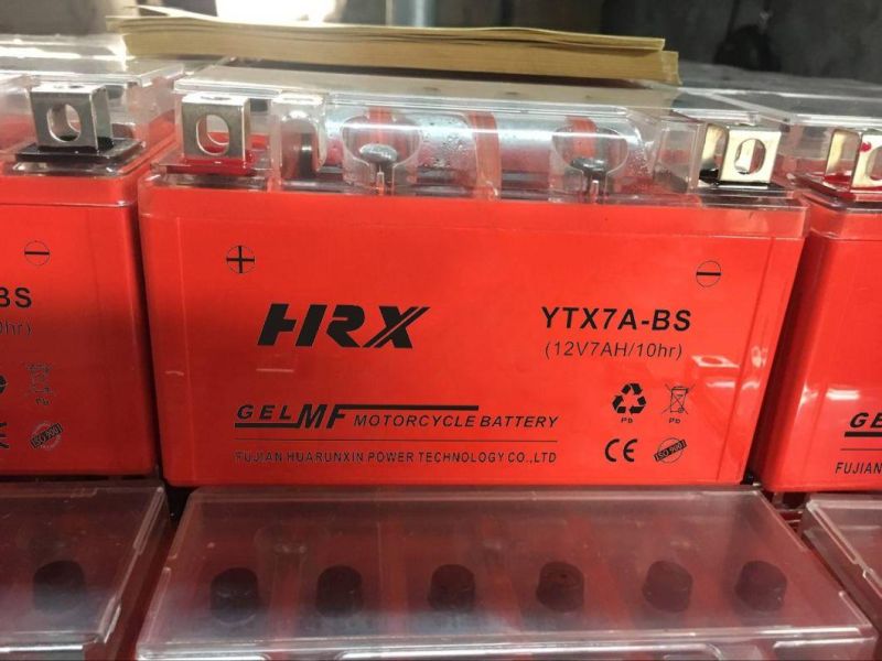 Ytx7a-BS Rechargeable Gel Maintenance Free Motorcycle Battery with Factory Price Directly