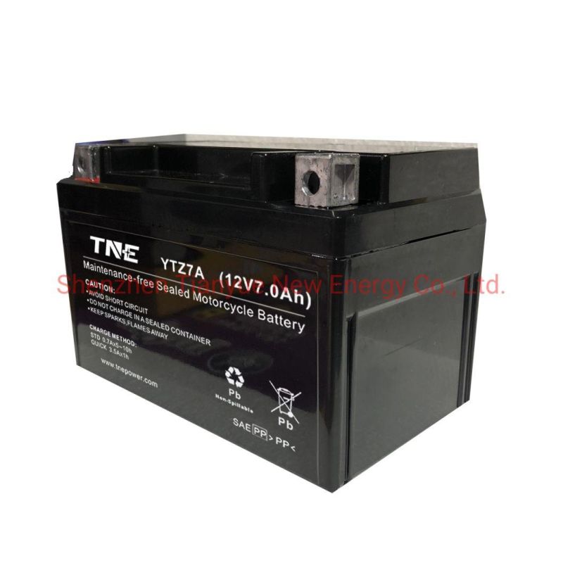 12V 7ah Sealed Mf VRLA AGM/Gel Motorcycle Battery for Power Sports/ATV/Snow Mobile