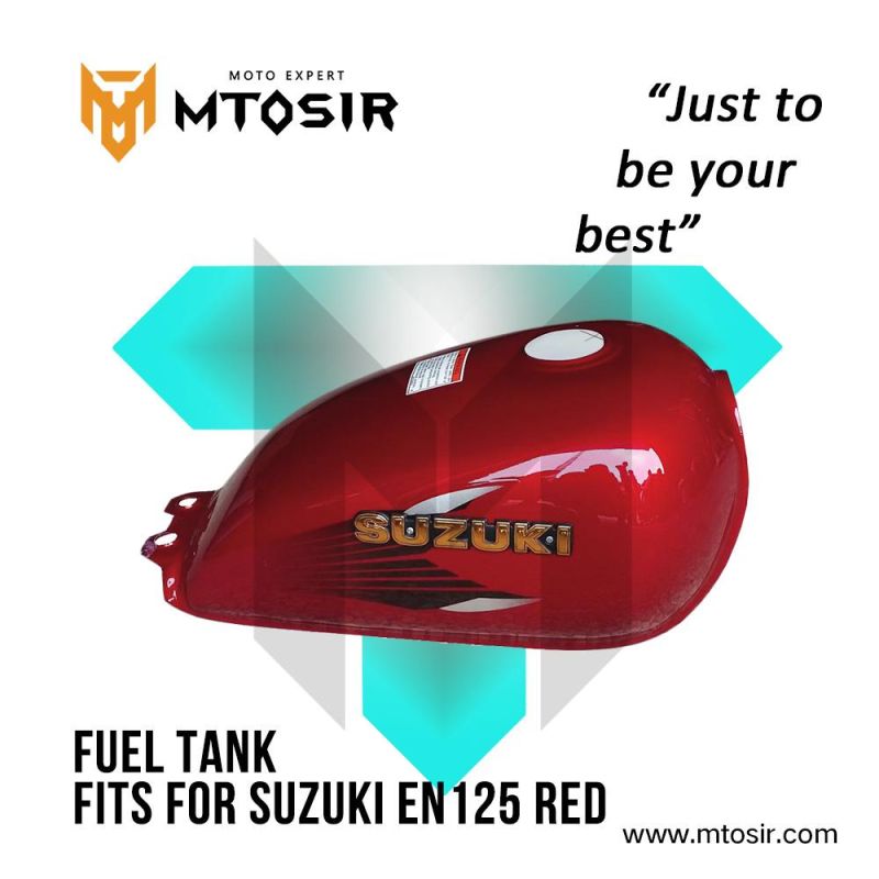 Mtosir Fuel Tank for New Leson Suzuki Gn125 Gn125f High Quality Gas Fuel Tank Oil Tank Container Motorcycle Spare Parts Chassis Frame Parts