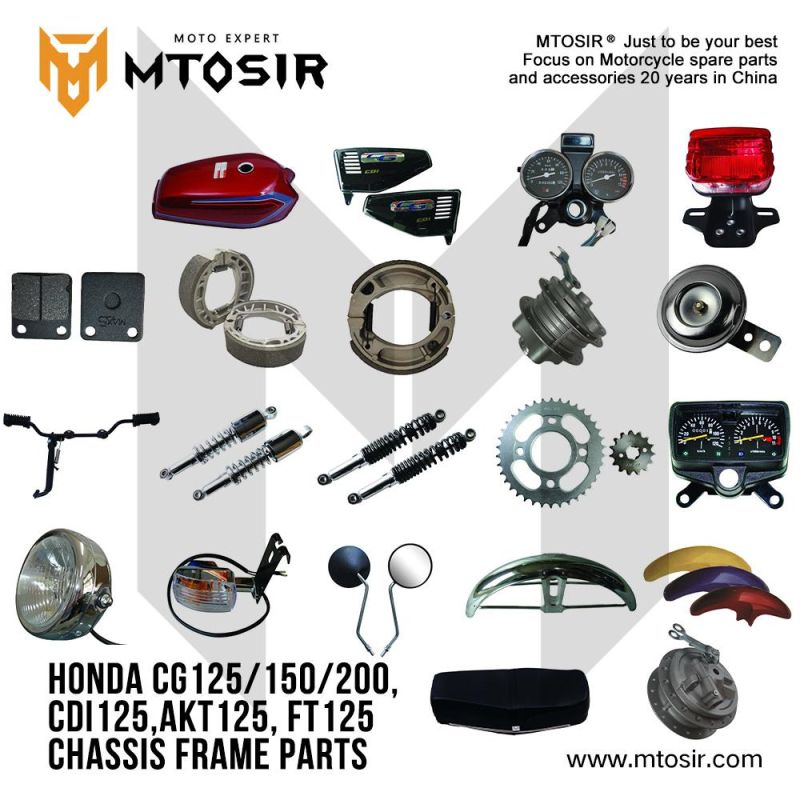 Mtosir Sprocket Set Honda Cg125 150 200, Cdi125, Akt125, FT125 Motorcycle Parts High Quality Motorcycle Spare Parts Chassis Frame Parts