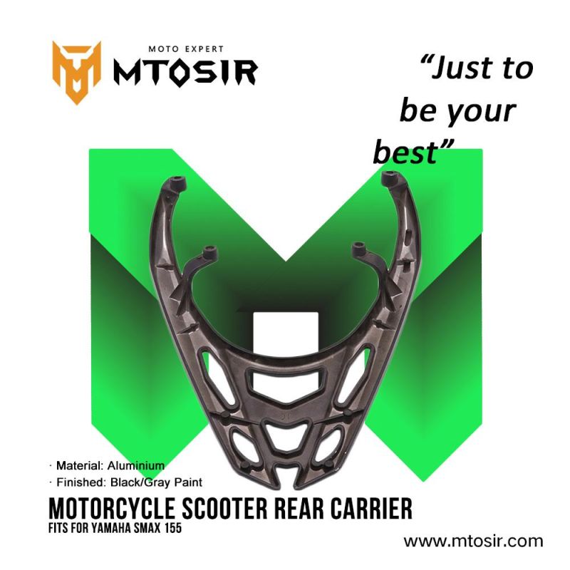 Mtosir Motorcycle Scooter YAMAHA Smax155 Rear Carrier Black/Gray Paint High Quality Professional Rear Carrier