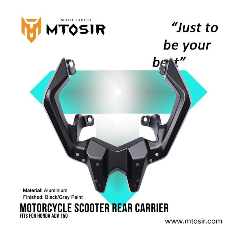 Mtosir Motorcycle Scooter Rear Carrier Adv150 High Quality Black/Gray Paint Professional Rear Carrier for Honda