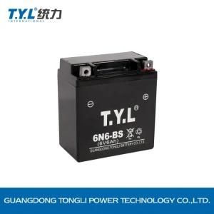 6V6ah/6n6 Black Lead-Acid Motorcycle High Performance Long Cycle Life Battery