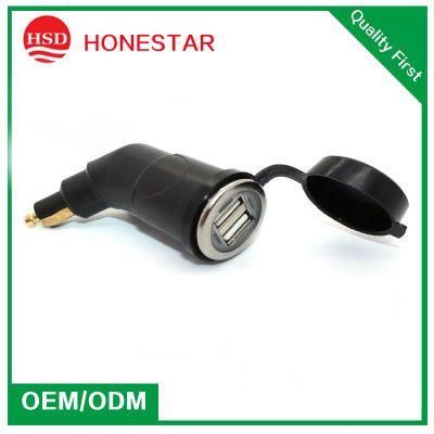 Motorcycle Dual USB Charger DIN Socket for Motorbike