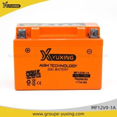 Motorcycle Spare Parts Scooter Engine Maintenance-Free Mf12V9-1A 12V9ah Motorcycle Battery for Motorbike