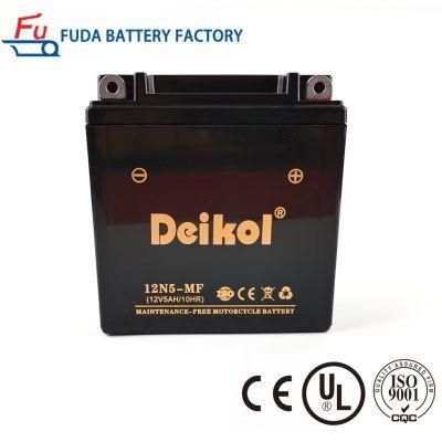 12V5ah Long Life Motorcycle Battery Lead Acid AGM Maintenance Free 5ah Battery