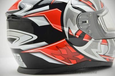 Custom Decal Dual Spoard Snow Full Face Motorcycle Helmet