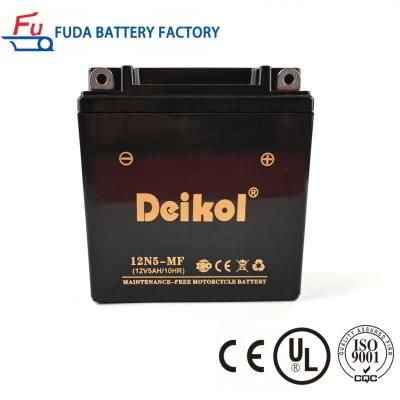 12n5 5ah 12V Lead Acid AGM Maintenance Free Motorcycle Battery