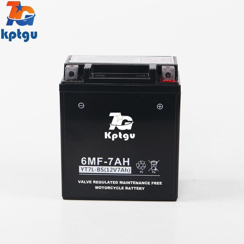 Yt7l-12V7ah Longer Lifespan AGM Scooter Battery Rechargeable Lead Acid Motorcycle Battery