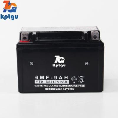 Yt9-12V9ah Lower Self Dischargeagm Scooter Battery Rechargeable Lead Acid Motorcycle Battery