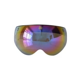 Colorful PC Anti-UV Motorcycle Helmet Visor Easy Installation OEM Windshield