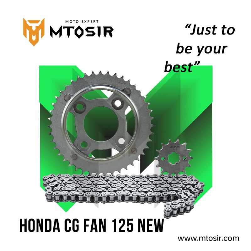 Mtosir High Quality Transmission Kit for Honda Cg150 Nx400 YAMAHA Motorcycle Chain and Sprocket / Wheel Kit