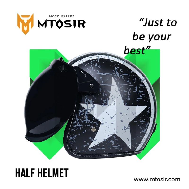 Mtosir High Quality Half Face Helmet Universal Motorcycle Scooter Dirt Bike Bicycle Safety Sunshade Half Helmet