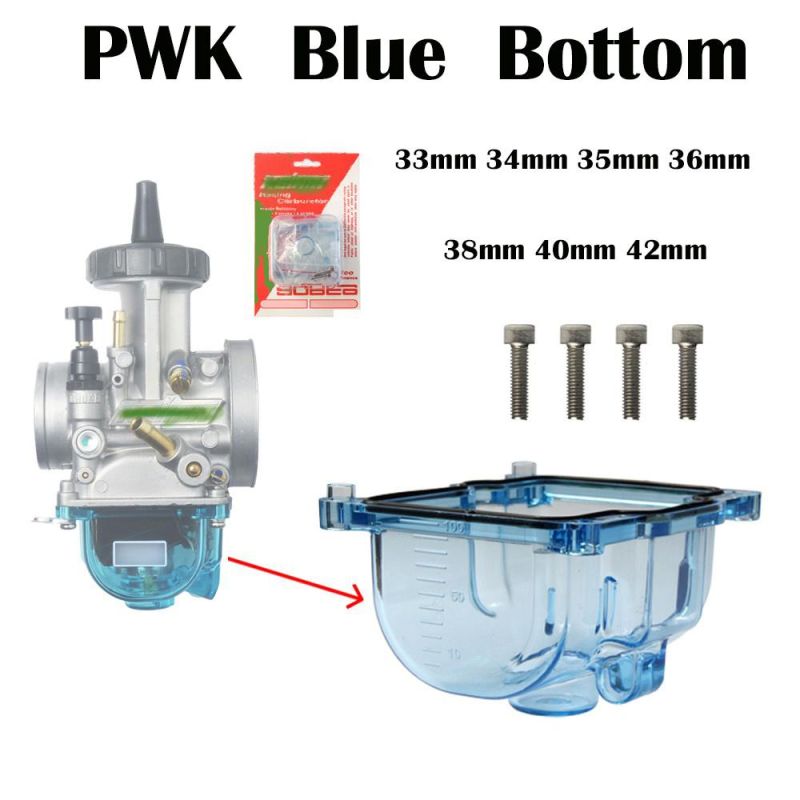 Pwk33 Pwk34 Pwk35 Pwk36 Pwk38 Pwk40 Pwk42 Nylon Transparent Bowl for Modify Racing ATV Motorcycle Carburetor