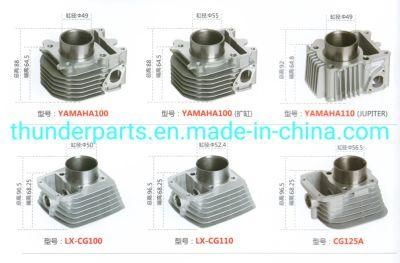 Motorcycle Cylinder Block Kit for YAMAHA100/110/Lx-Cg100/110/Cg125/49mm/55mm/50mm/52.4mm/56.5mm