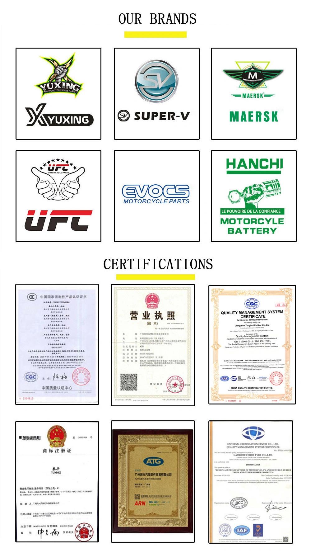 Hot Sale High Quality Motorcycle Parts Maintenance Free Motorcycle Battery: Mf12V7-1A