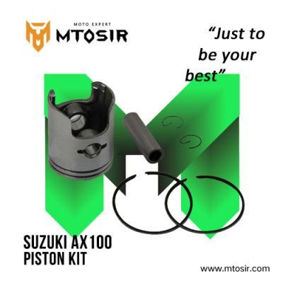 Mtosir Motorcycle Parts High Quality Piston Kit Ring Suzuki Ax100 Motorcycle Spare Parts Engine Parts