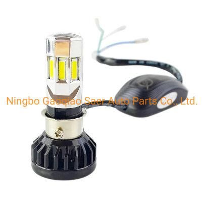 LED Headlamp Bulb for Motorcycle Wheel Lights with Fan 35W