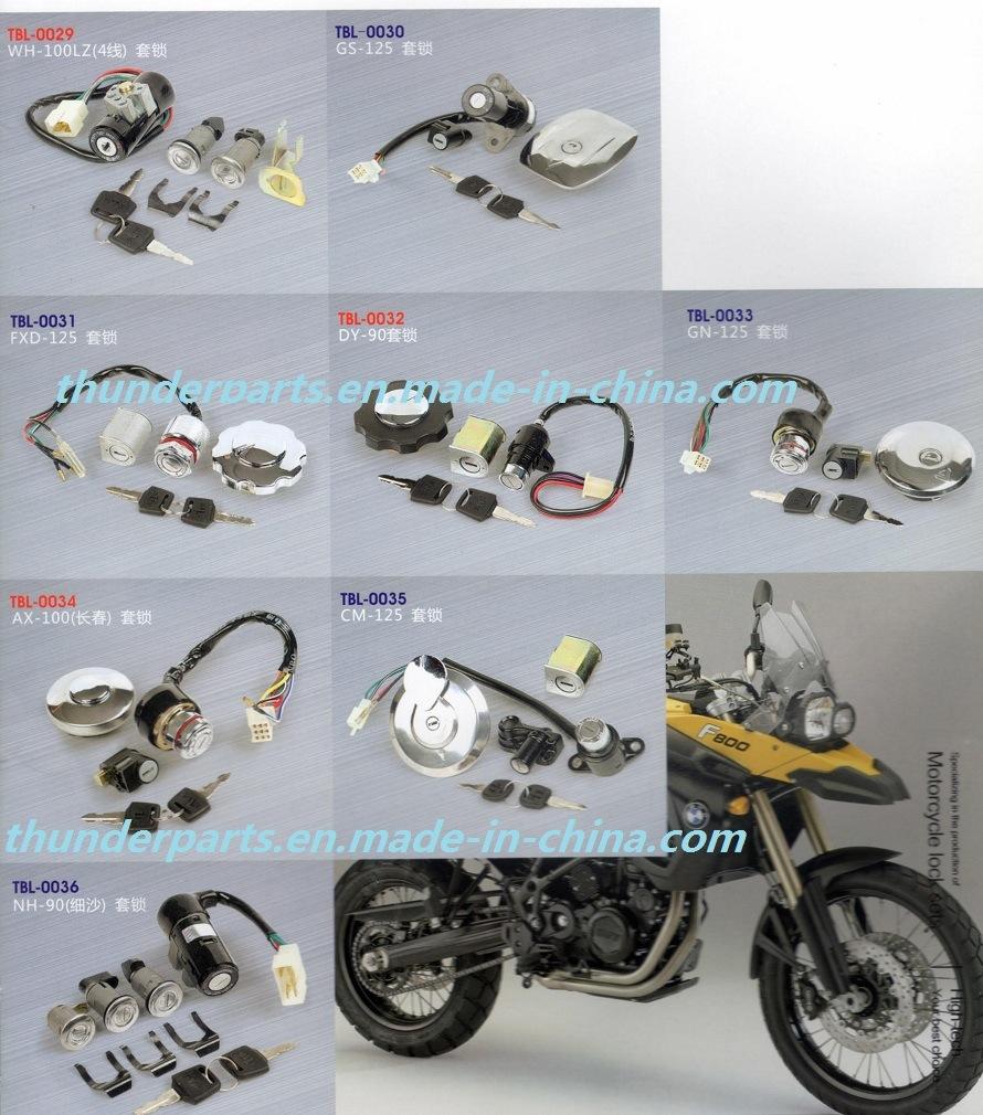 Motorcycle Ignition Switch/Llave Ignicion/Switch De Arranque/Chapa Contacto Gn125, Gy6 125/150. Boxer Bm150, Bm100. Pulsar