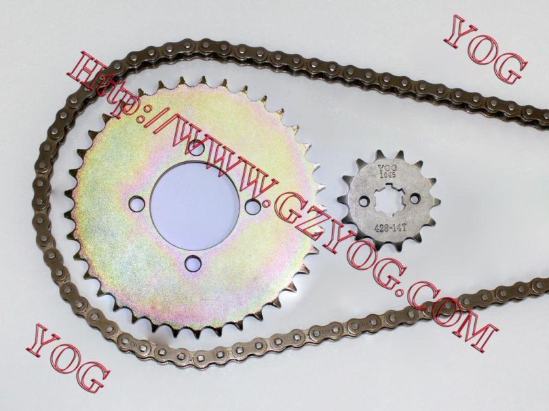 Motorcycle Chain Sprocket Set, Repuestos PARA Motocicletas, Kit De Transmision for Honda Nxr150 Bross150