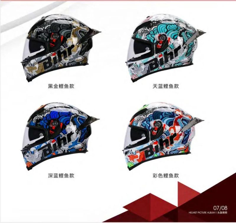 ECE Motorcycle Helmet Color White Us DOT/EU ECE Certified Full Face Motorcycle ABS High Density off-Road Racing Motorcycle Helmet