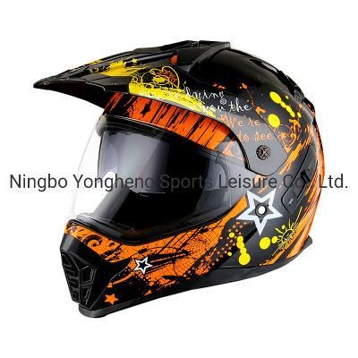 New Design DOT &amp; ECE Double Visor off Road Motorcross Helmet