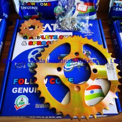 Tvs Hlx 428h-40t-14t-116L Spare Sprocket Chain Gear Kit Wheel Set Motorcycles Sprocket