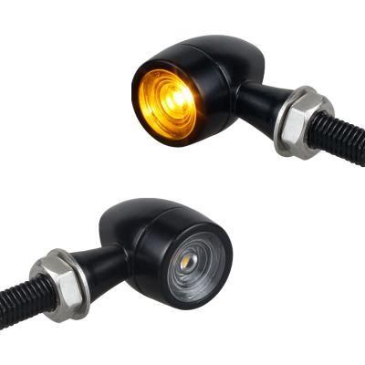 Factory Wholesale Indicator Blinker Light Turn Signal Lamp Cafe Racer Bullet LED Motorcycle Lights for Harley
