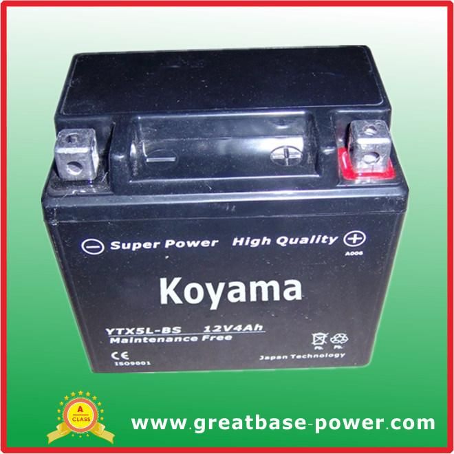 Ytx5l-BS 12V5ah Maintenance Free Mf SLA Motorcycle Battery