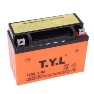 12V6.5ah/12n6.5-BS/ Yb6l/ Cg125 Motorcycle Battery in Orange Color