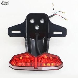 Quad ATV Dirt Bike Cross Rear Tail Light Brake License Plate LED Lamp