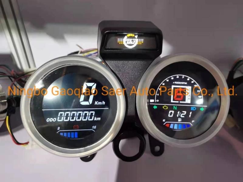 2022 New Modified Gn125 Gn150 LCD Display Motorcycle Instrument Assembly Suitable for Suzuki