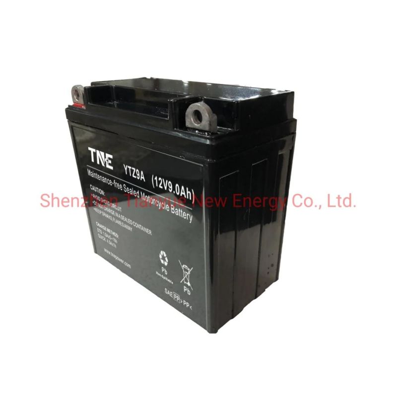 Rechargeable Dry 12V 9ah VRLA/SLA/Sli AGM Motorcycle/Scooter/Generator Battery