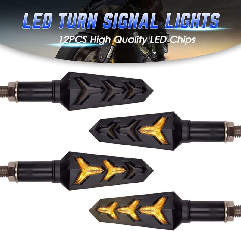 Durable LED Turn Signal Motorcycle L Letter Lamp Universal Turn Signal Light 12V Indicator Light Running Light