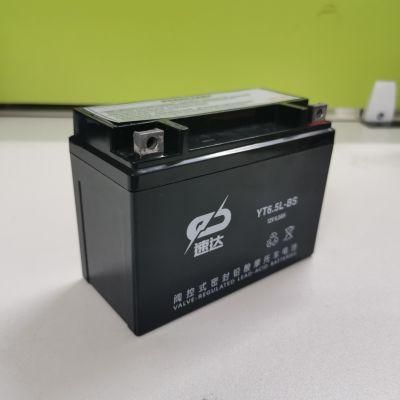 Yt6.5-BS 12V6.5ah Motorcycle Battery Rechargeable Battery VRLA Battery Lead Acid Battery