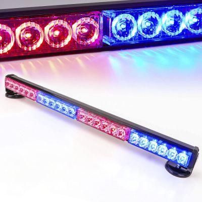 Built-in Rechargeable Battery Red and Blue Two-Color Multi-Mode Adjustable High-Brightness Car and Motorcycle Safety Warning Light Bar