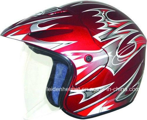 Motorcycle Helmet 3/4 Open Face Half Helmet with Full Face Shield Visor