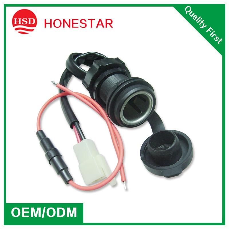 12V 24V Motorbike Power Charger Socket with Fuse Cable