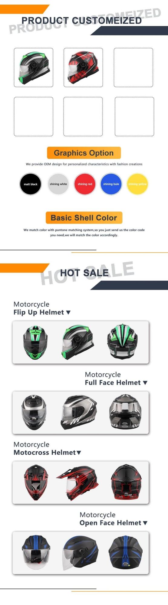 DOT Motorcycle Gear Helmets with Motorcycle Full Face Helmet