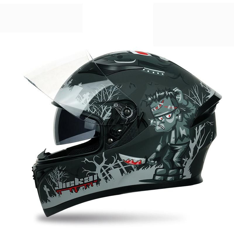 Adult Motocross Motorcycle Street Safety Dual Visor Bicycle Full Face Helmets