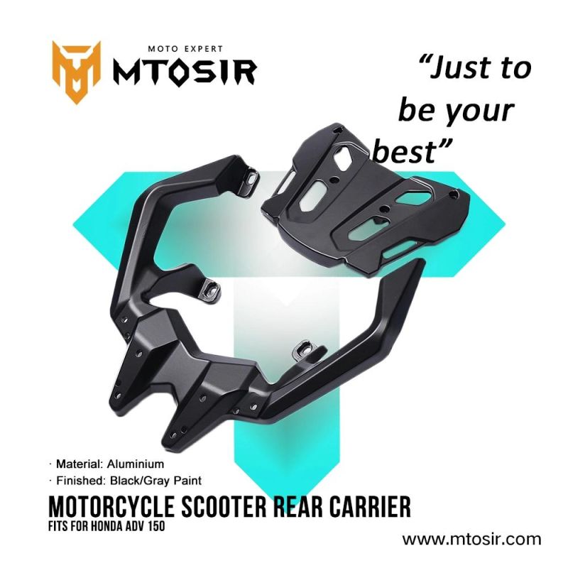 Mtosir Motorcycle Scooter Rear Carrier Adv150 Black/Gray Paint High Quality Professional Rear Carrier for Honda 