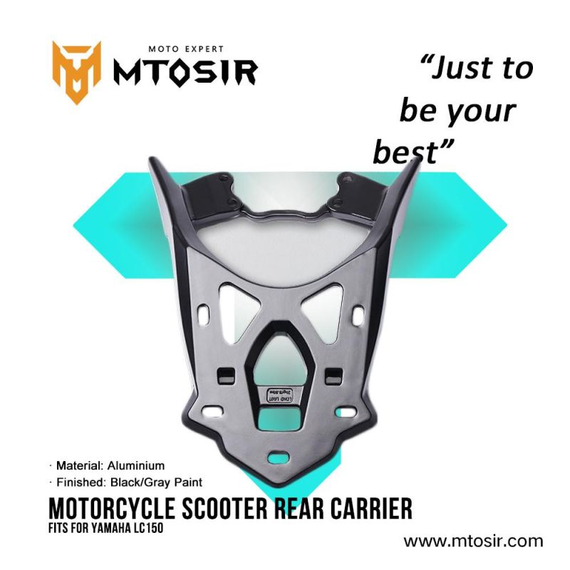 Mtosir Motorcycle Scooter Rear Carrier YAMAHA LC150 Black/Gray Paint High Quality Professional Rear Carrier for YAMAHA LC150