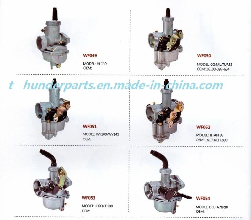 Motorcycle Carburetor/Carburadores Ax100, Gy6 125/150. Boxer Bm150, Bm100. Pulsar